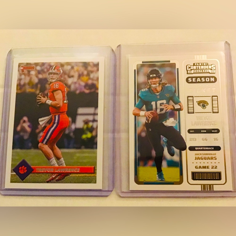 Trevor Lawrence 2022 Panini Donruss And Contenders Season a ticket-Jaguars
